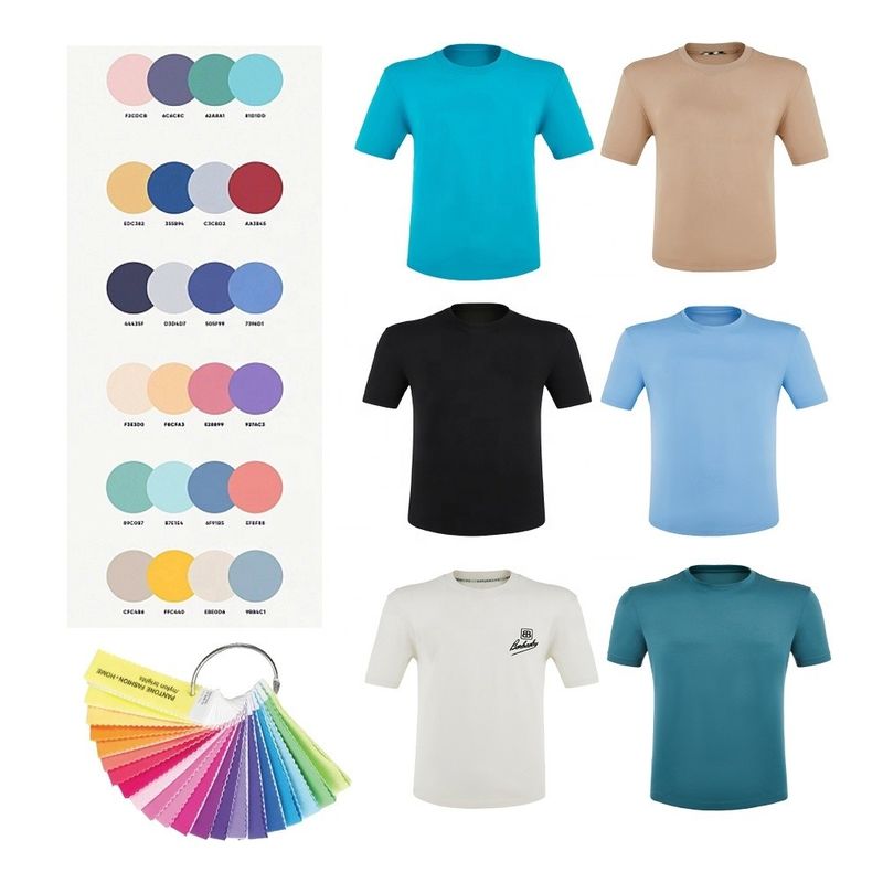 مدل لوگو تی شرت مردانه 100٪ پارچه پنبه برای S-6XL