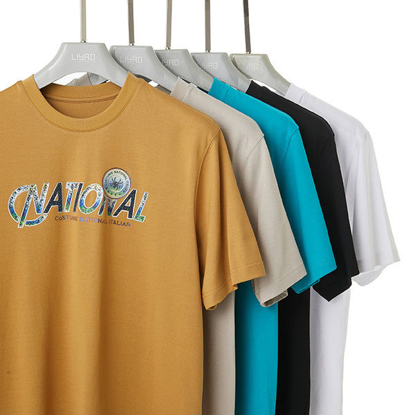 تی شرت خشک سریع مردانه پنبه 100 وزن سنگین تی شرت O-Neck Crewneck با طراحی سفارشی