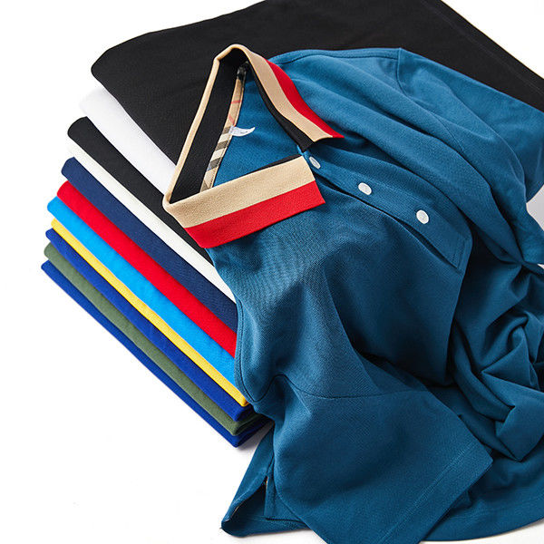 بهار تابستان پاییز 230Gsm Sublimation مرد تی شرت پولو 100%Cotton Boys Polo Shirt