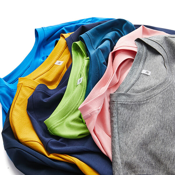 100٪ پنبه فروش گرم پیراهن حرفه ای ساده راحتی بالا کوتاه - آستین چند - رنگ ساده تی برای مردان و زنان تی شرت مرد