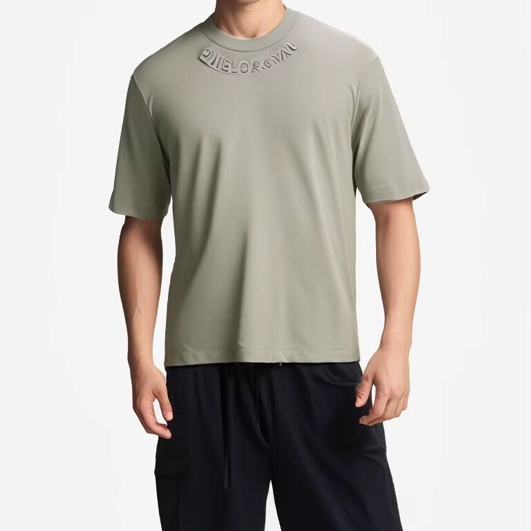 تی‌شرت مردانه اورسایز یقه گرد از پارچه مش پلی‌استر قابل چاپ با لوگوی سفارشی