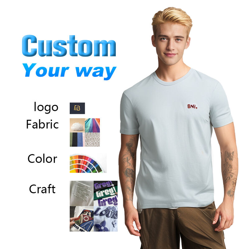 تی‌شرت‌های ورزشی یقه گرد گشاد مردانه با کیفیت بالا برای تابستان، مناسب برای فضای باز، دویدن، لباس‌های نخی قابل تنفس