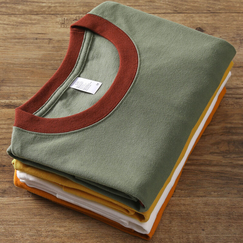 تولید کننده عمده فروشی تی شرت بسته بندی رنگ بسته بندی رنگ بسته بندی Unisex وزن سنگین کیفیت بالا تی شرت دو رنگ پیچ