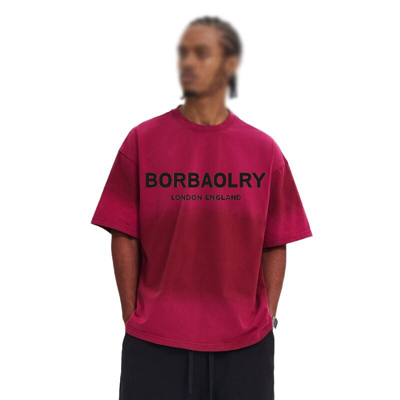 برند مد تی شرت مردانه طراح تی شرت بیرونی لوکس پنبه چاپی گردن گرد آستین کوتاه