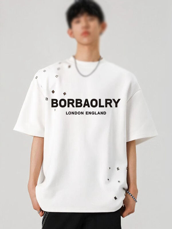 OEM تی شرت بزرگ سیاه مردانه اسید گرافیک شستشوی وینتج تی شرت سفارشی Dtg عمده فروشی شسته تی شلوار سنگین