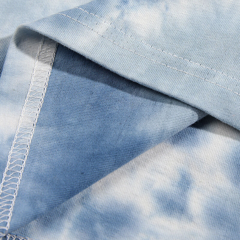 تی‌شرت یقه گرد مردانه مد روز با کیفیت بالا، طرح رنگی رنگی اورسایز، پنبه سنگین، طرح سفارشی، استریت‌ور