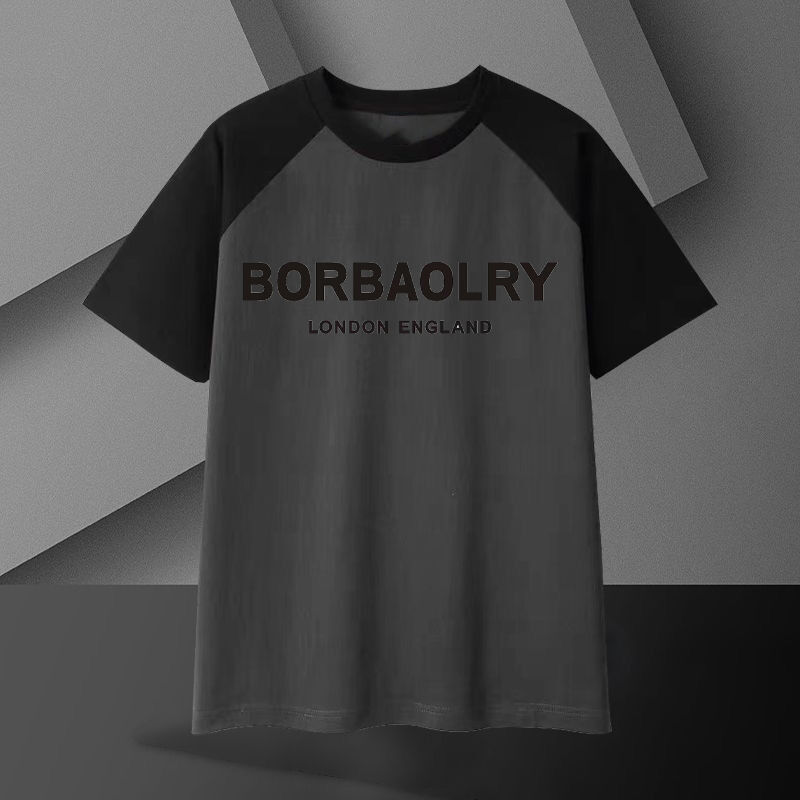 تی شرت نخی سنگین مردانه ۲۲۰ گرمی، تنفس پذیر، آستین کوتاه اورسایز، طرح ساده، قد بلند، پارچه بافتنی