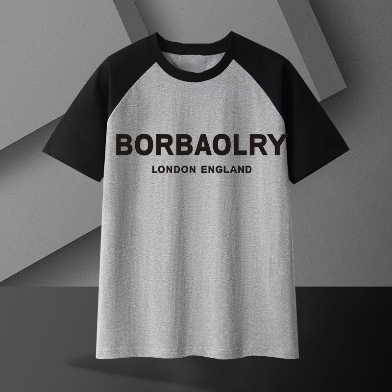 تی شرت نخی سنگین مردانه ۲۲۰ گرمی، تنفس پذیر، آستین کوتاه اورسایز، طرح ساده، قد بلند، پارچه بافتنی