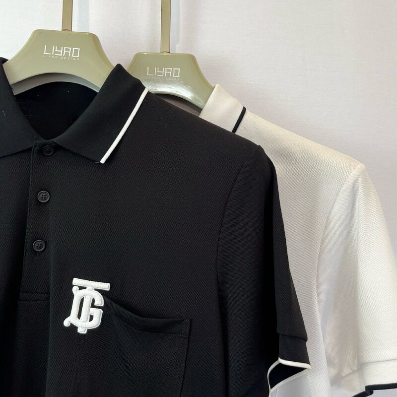 لوگو مردانه - پیراهن پولو بروکرده شده