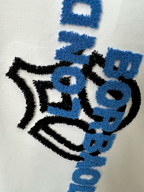 تی‌شرت سفید مردانه، طرح حروف برجسته، آستین کوتاه، تاپ راحتی، ۱۰۰% پنبه، تی‌شرت مردانه