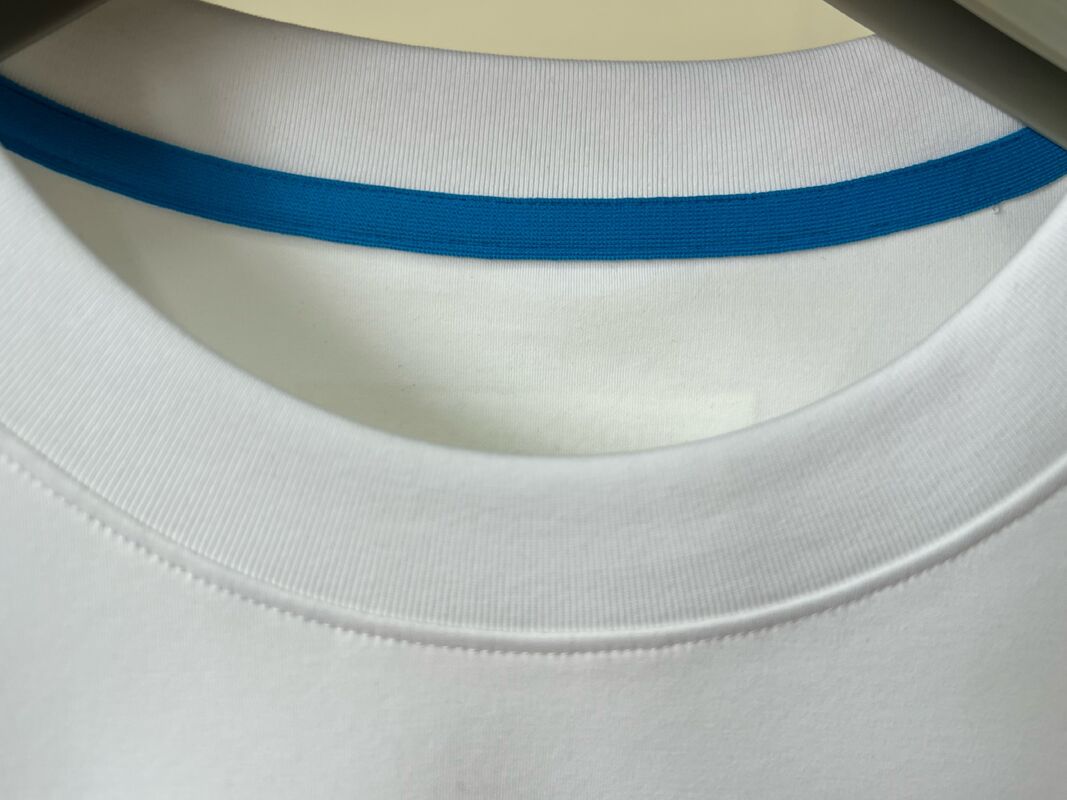 تی‌شرت سفید مردانه، طرح حروف برجسته، آستین کوتاه، تاپ راحتی، ۱۰۰% پنبه، تی‌شرت مردانه