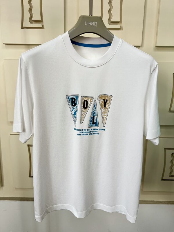 تی‌شرت‌های یقه گرد آستین کوتاه مردانه، تی‌شرت‌های چاپی گرافیکی و گلدوزی شده مد روز، تی‌شرت‌های نخی 100% پنبه‌ای رنگارنگ روزمره برای مردان