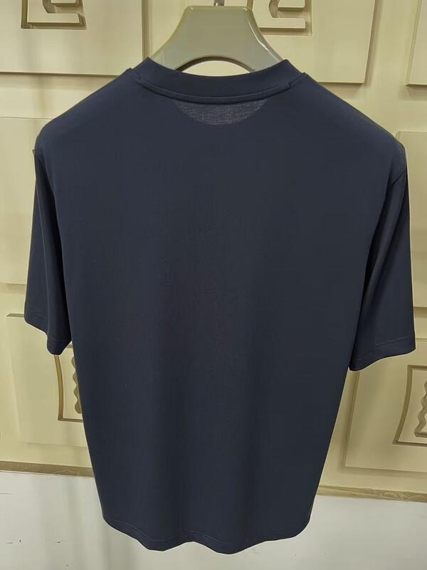 تی شرت ورزشی خشک سریع مردانه تی شرت ورزشی تنفسی با بروکاری سفارشی و چاپ سبک ساده جامد