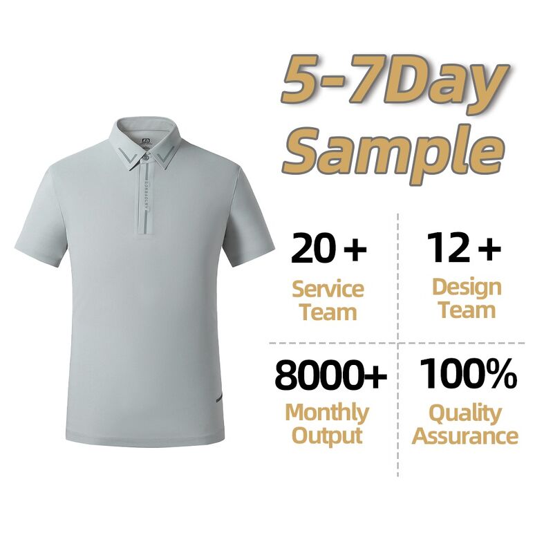 طراحی لوگوی سفارشی، تی شرت پولوشرت سفید و مشکی با کیفیت بالا، بدون درز و خشک شونده سریع برای مردان