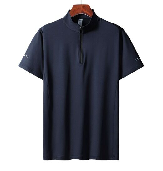 پیراهن‌های یقه پولو آستین کوتاه مردانه ورزشی روزمره، خشک شونده سریع