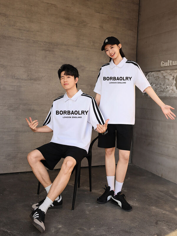 تی شرت یقه دار بافتنی طرح دار مردانه آستین کوتاه تابستانی به سبک خیابان آمریکایی