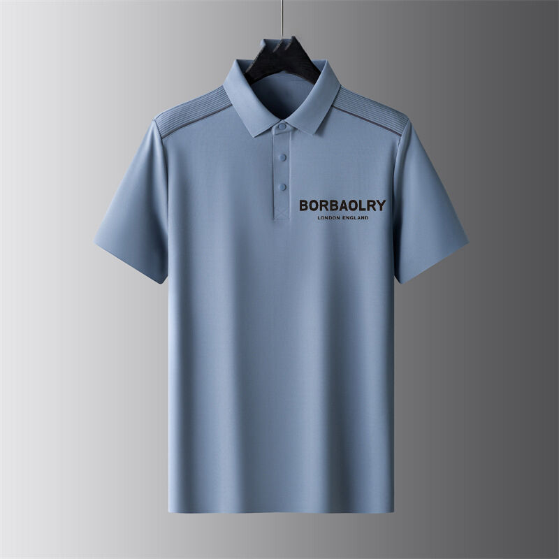 تابستان کوتاه آستین کسب و کار پیراهن پولو تی شرت مردانه تی شرت نازک نیم آستین کسب و کار سبک