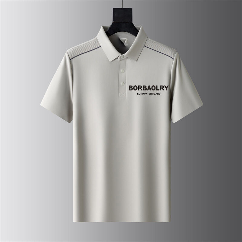 تابستان کوتاه آستین کسب و کار پیراهن پولو تی شرت مردانه تی شرت نازک نیم آستین کسب و کار سبک