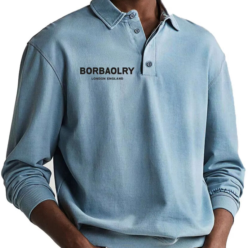 با کیفیت بالا پنبه لوگو سفارشی جامد ربیده لباس های پولو عمده فروشی لباس های پولو مردانه بلند دست